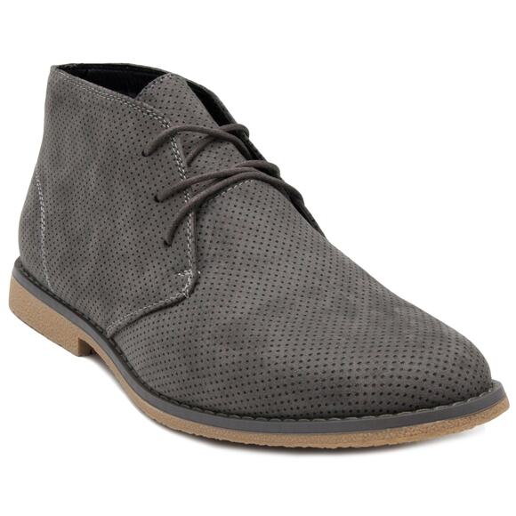 NWOT London Fog Mens Broadstreet Chukka Boot Grey Size 13 - Picture 1 of 8